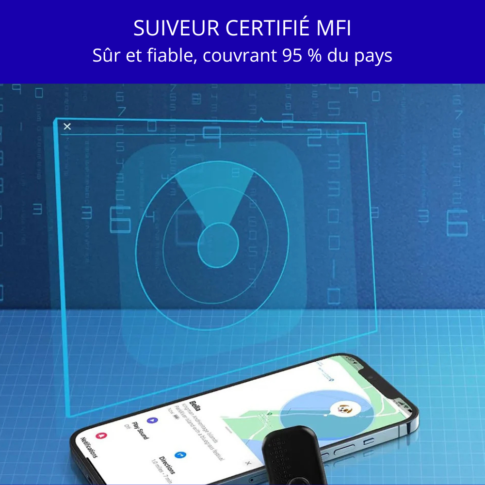 Tracker GPS Chien et Chat – Collier Anti-Fugue Ajustable, Suivi Temps Réel, Autonomie 12 mois