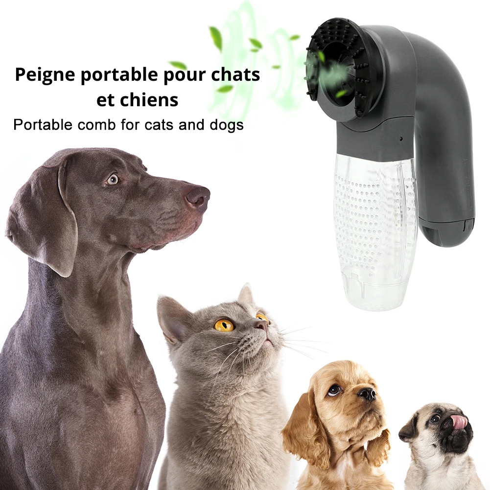 aspirateur de poils peigne portable pour chats et chiens