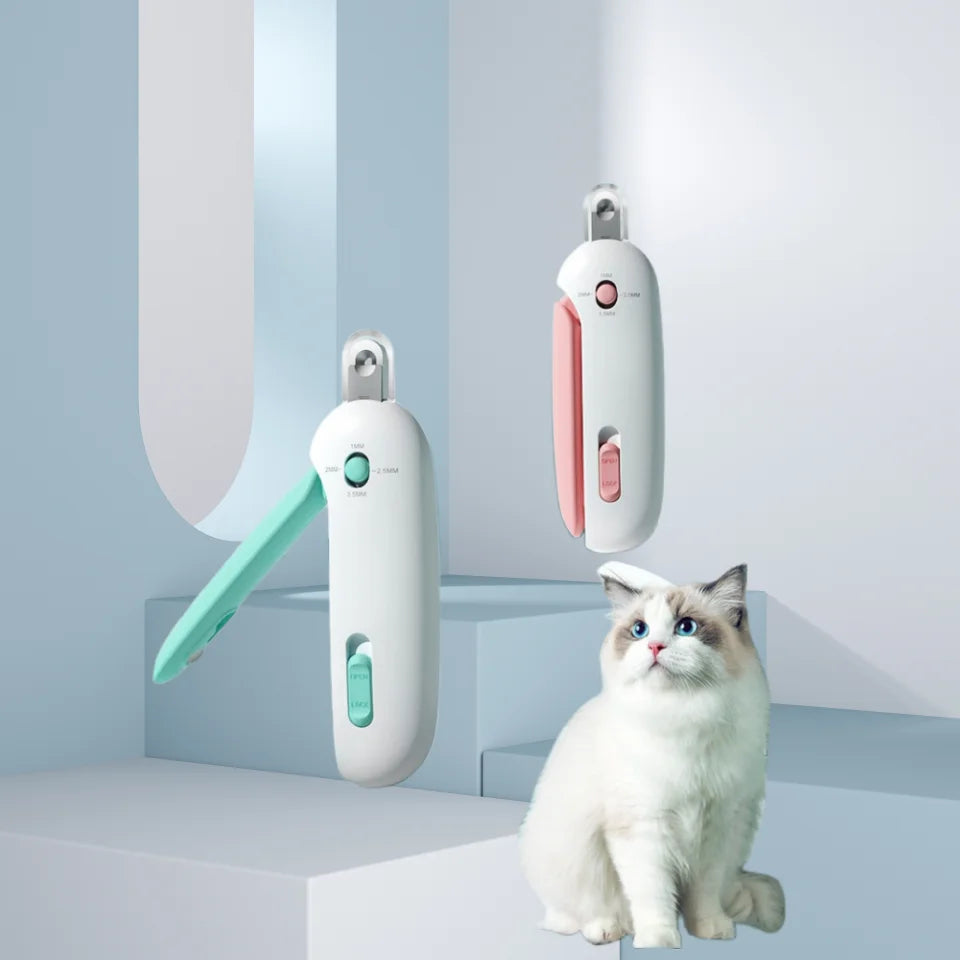 Coupe-Ongles pour Chien et Chat - Anti-Projections avec Lime Intégrée