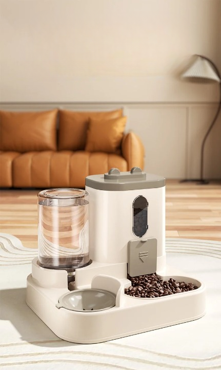 Distributeur Automatique Nourriture et Eau pour Chien et Chat