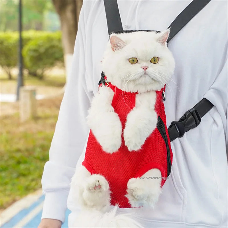 Sac transport avant bande respirant petit chien chat mains libres