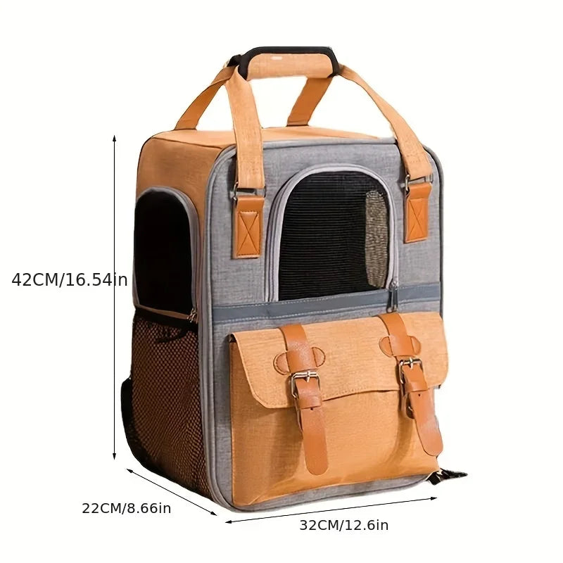 Sac à Dos de Transport pour Chien et Chat – Grande Capacité, Respirant