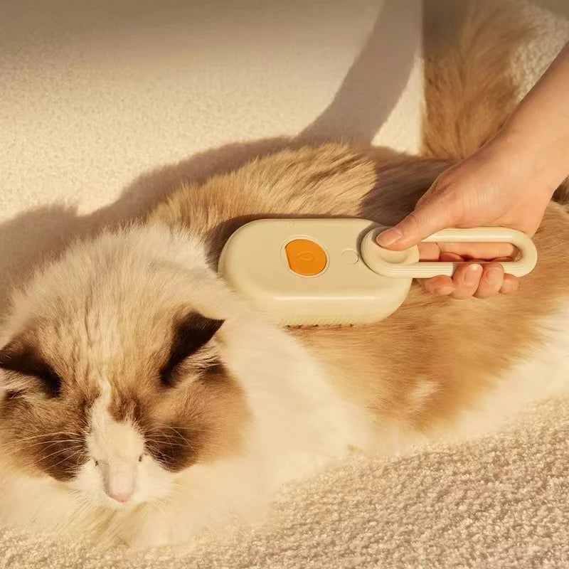 Brosse Chien Chat Spray Vapeur Massage et Démêlage Électrique