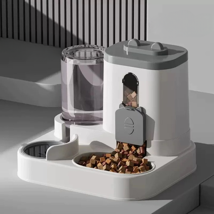 Distributeur Automatique Nourriture et Eau pour Chien et Chat