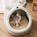 Lit Douillet Semi-Fermé pour Chat