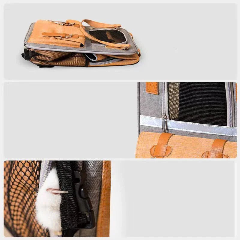 Sac à Dos de Transport pour Chien et Chat – Grande Capacité, Respirant