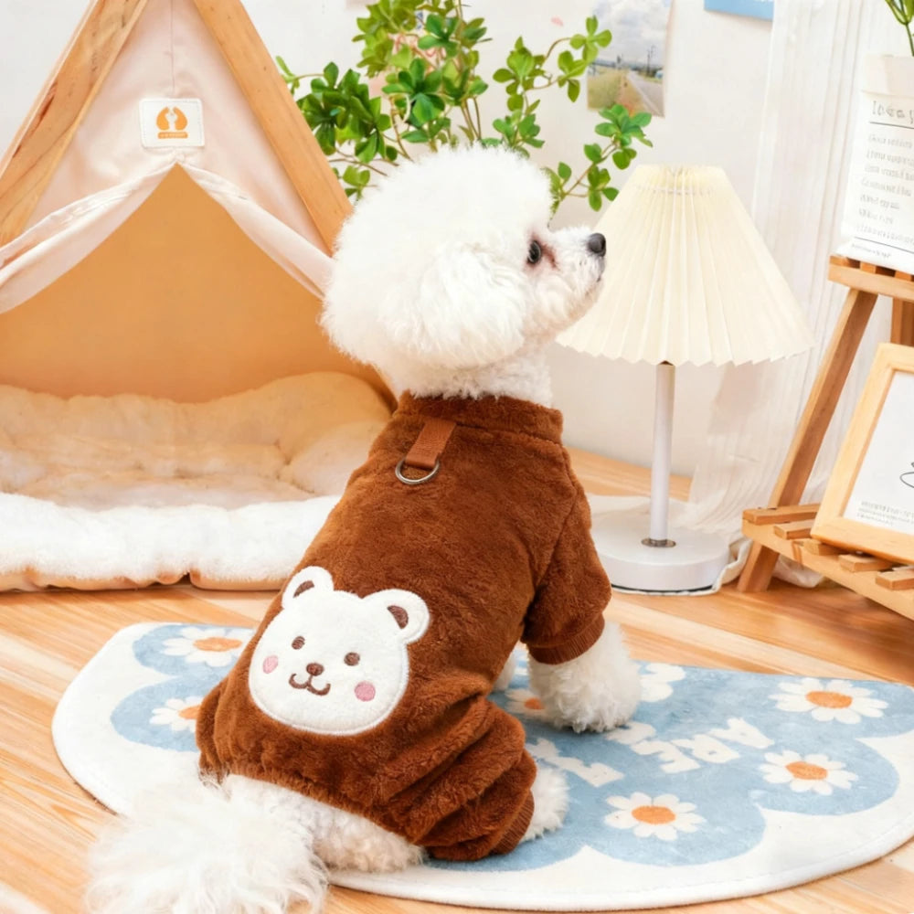 Combinaison Polaire pour Chien et Chat - Anneau brun
