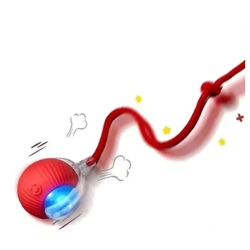 Balle Interactive Intelligente pour Chat et Chien – Évitement d'Obstacles, Rechargeable